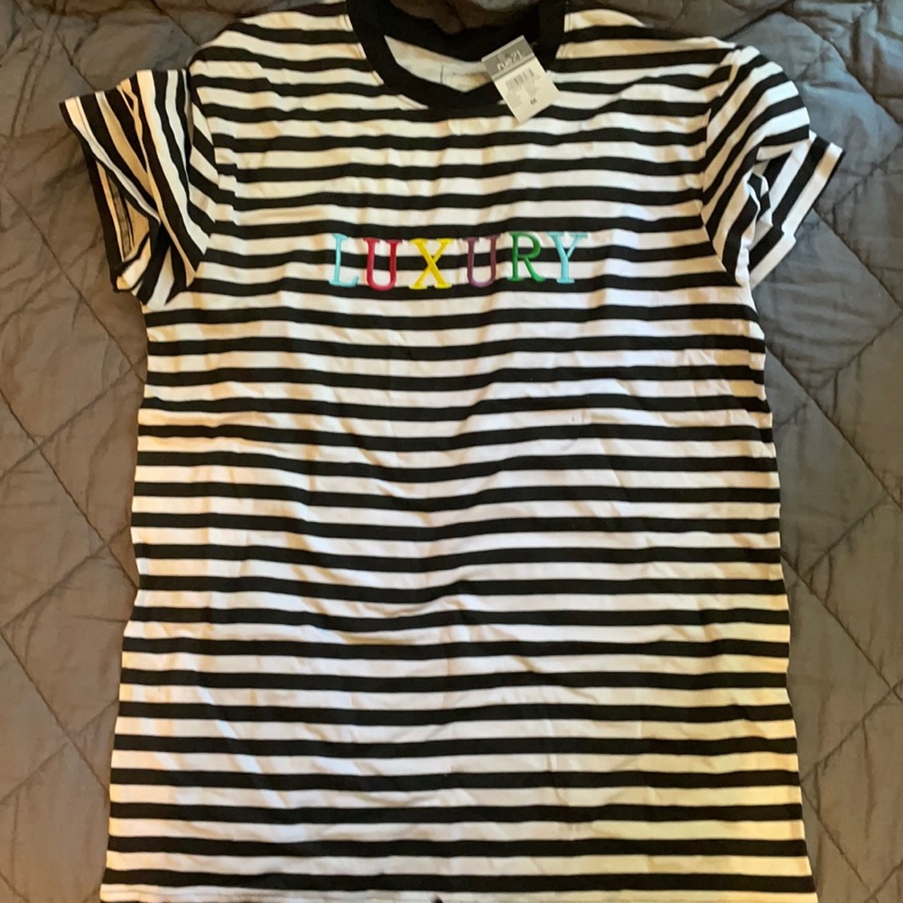 Black and white shirt